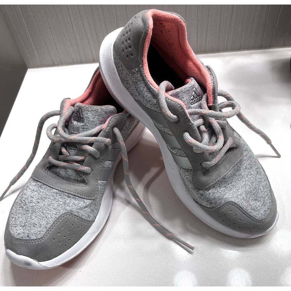 Women's Adidas Element Refresh Running Shoes Size US 8 EU 40 Peach Gray Nice!